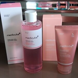 MEDICUBE TONER AND COLLAGEN MASK